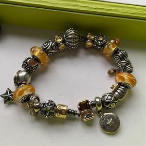 Peach Pandora bracelet